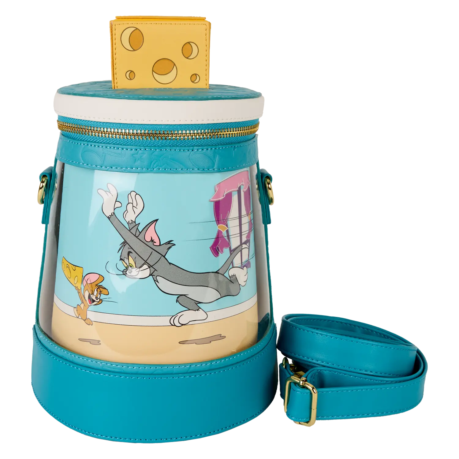 Tom and Jerry Spinning Scene Crossbody Bag