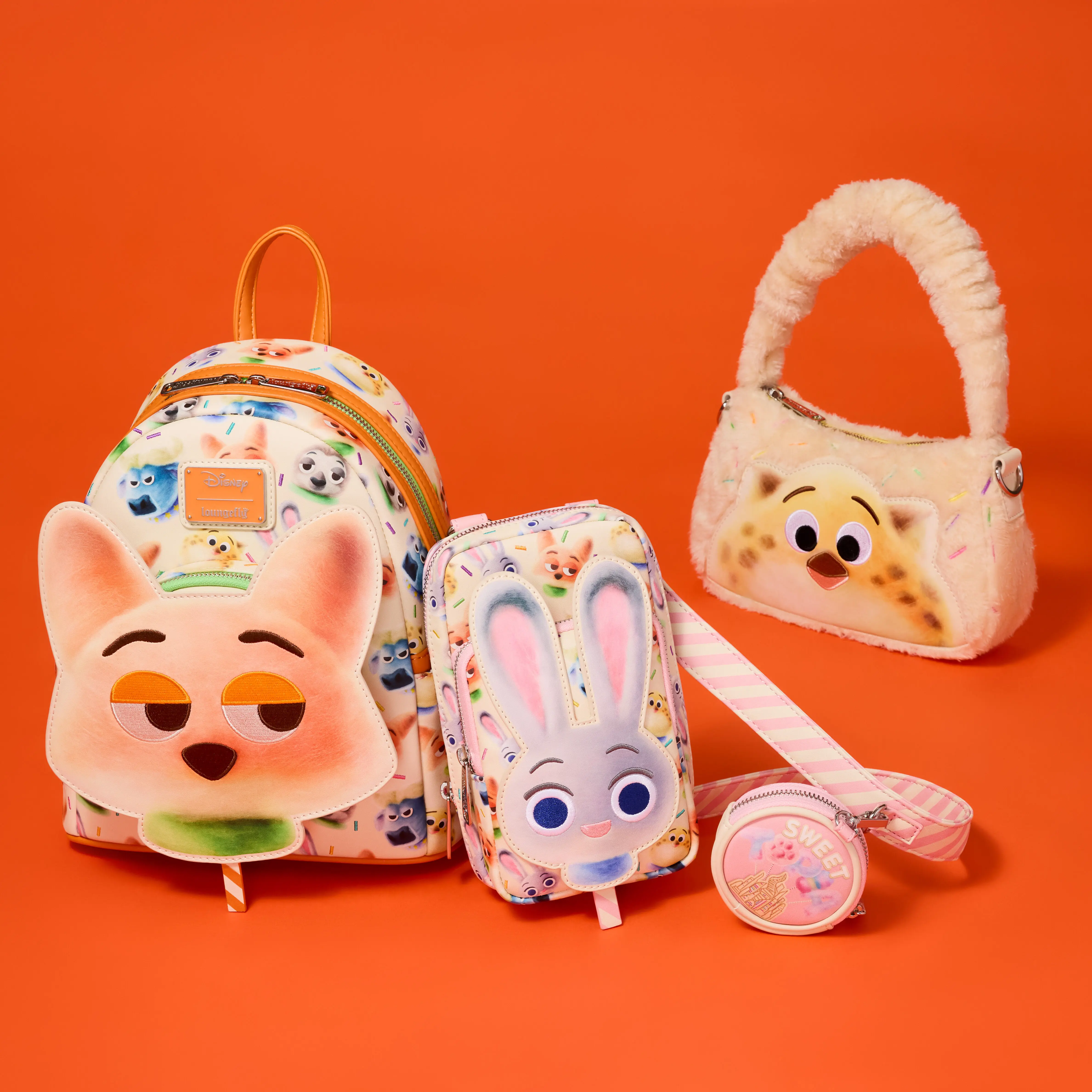 Zootopia 2 Nick Wilde Cotton Candy Cosplay All-Over Print Mini Backpack - Image 4