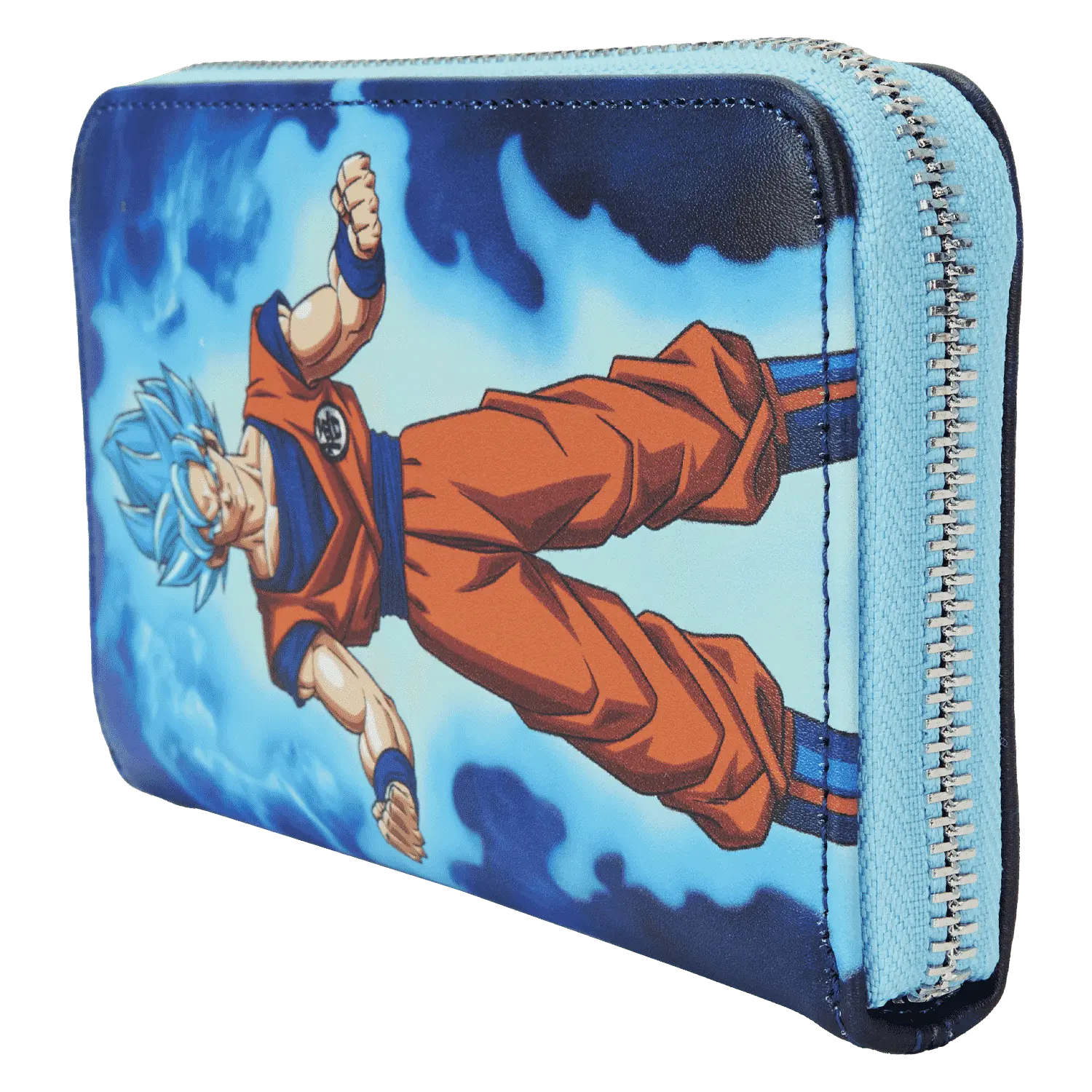 Dragon Ball Exclusive Goku & Vegeta Super Saiyan Blue Glow Zip Around Wallet - Image 3