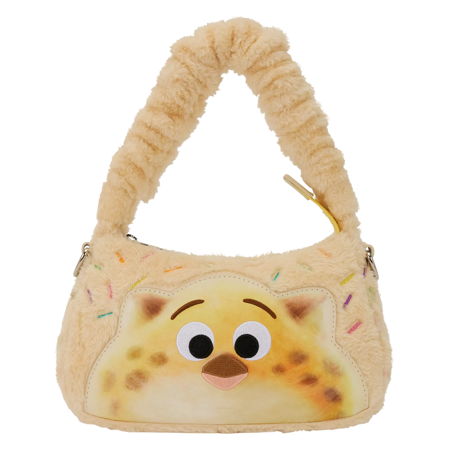 Zootopia 2 Officer Clawhauser Cotton Candy Plush Cosplay Crossbody Bag