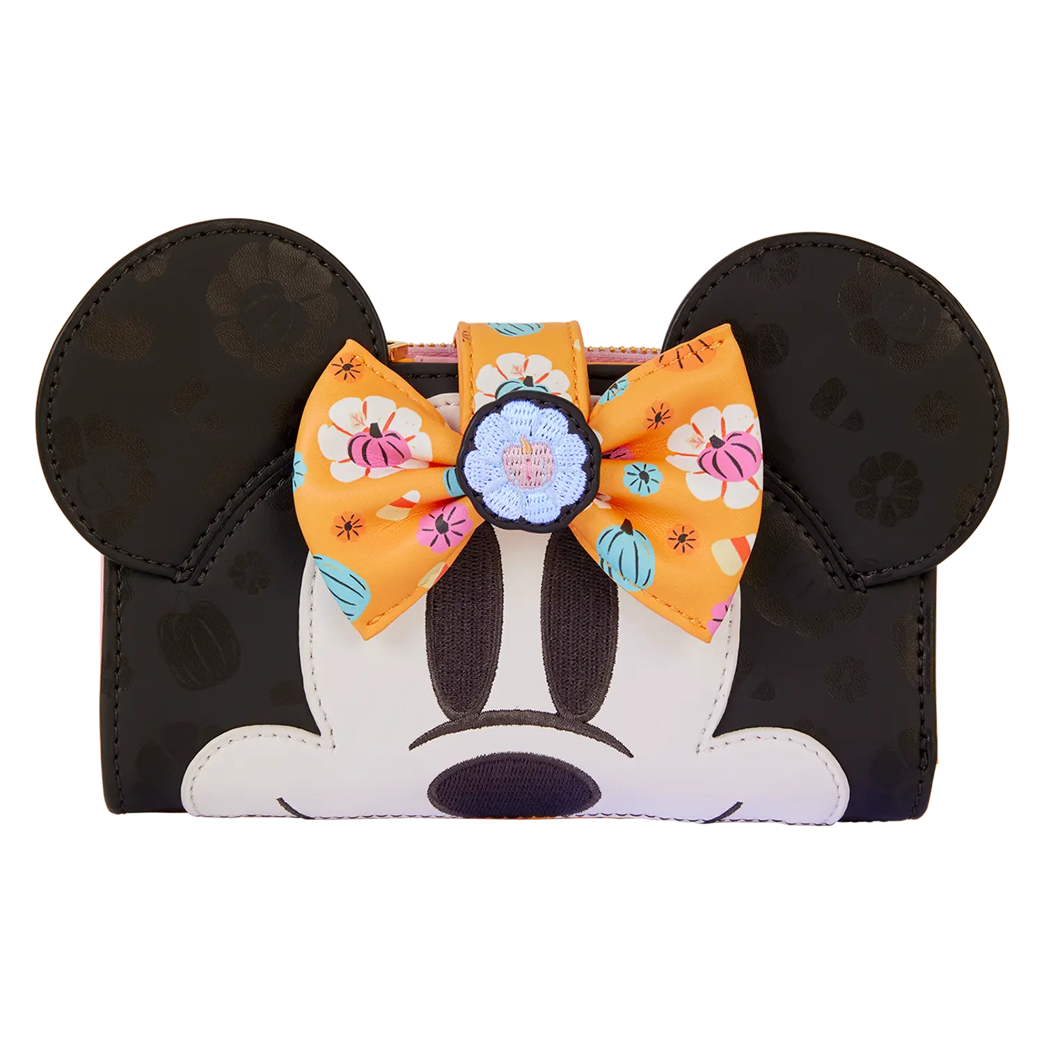 Minnie Mouse Cosplay Floral Pumpkin Flap Wallet