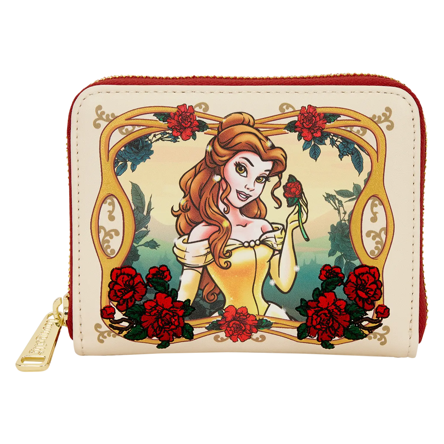 Beauty and the Beast Exclusive Belle Floral Zip Around Wallet