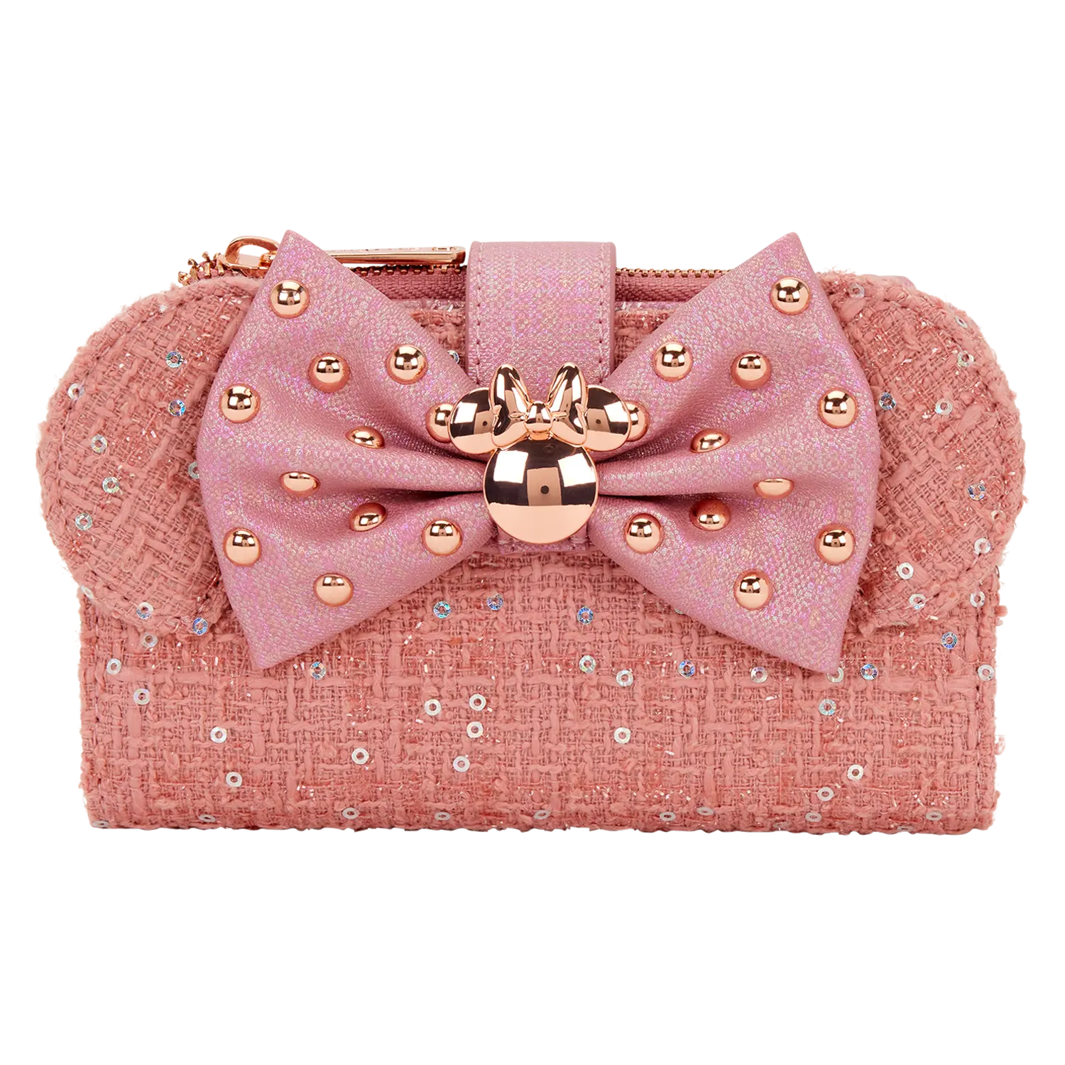 Minnie Mouse Exclusive Glitter Tweed Flap Wallet