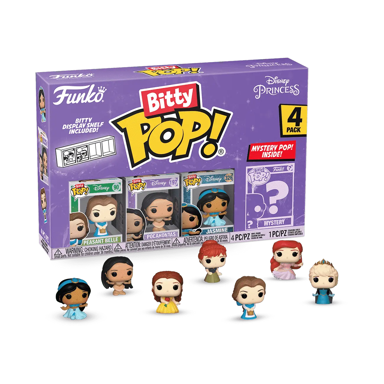 Bitty Pop! Disney Princess 4-Pack Series 2
