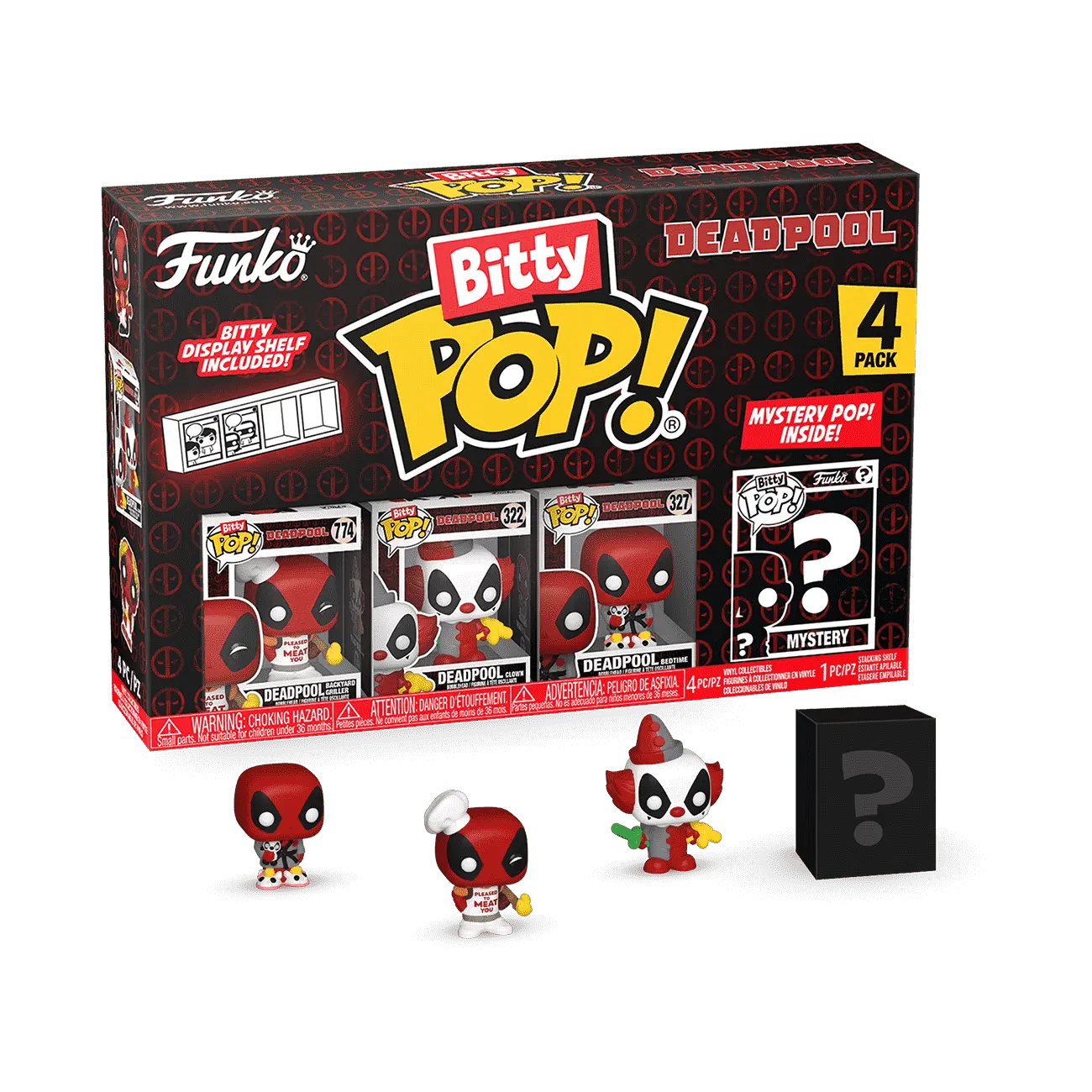 Bitty Pop! Deadpool 4-Pack Series 1