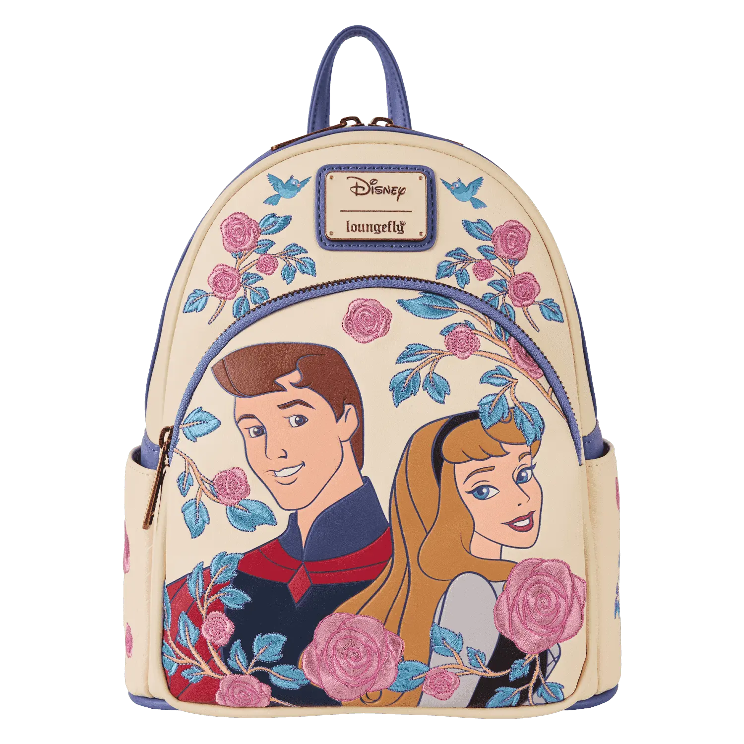 Sleeping Beauty Princess Aurora & Prince Phillip Floral Mini Backpack