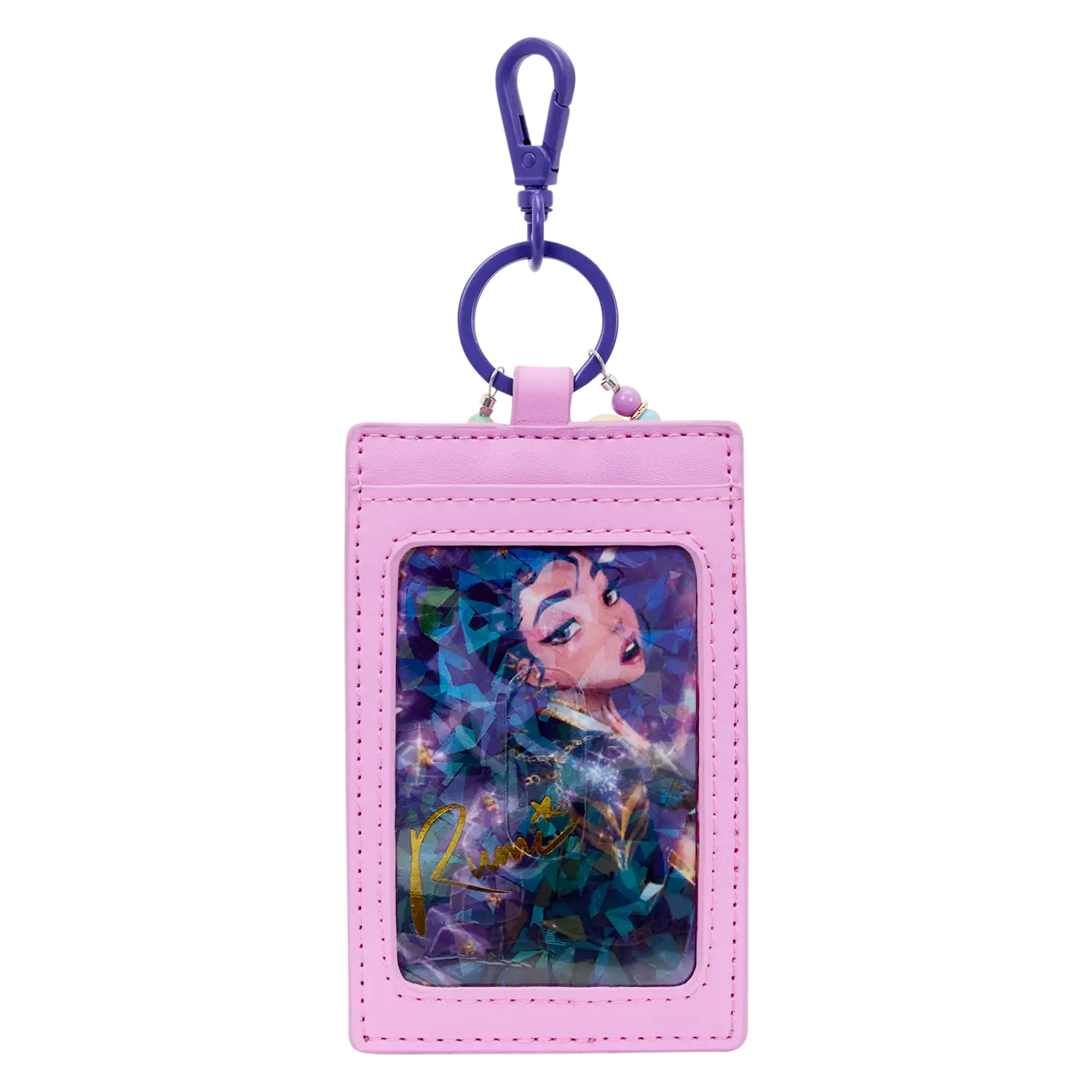 KPop Demon Hunters HUNTR/X Mini Backpack with Photo Card Charm - Image 10