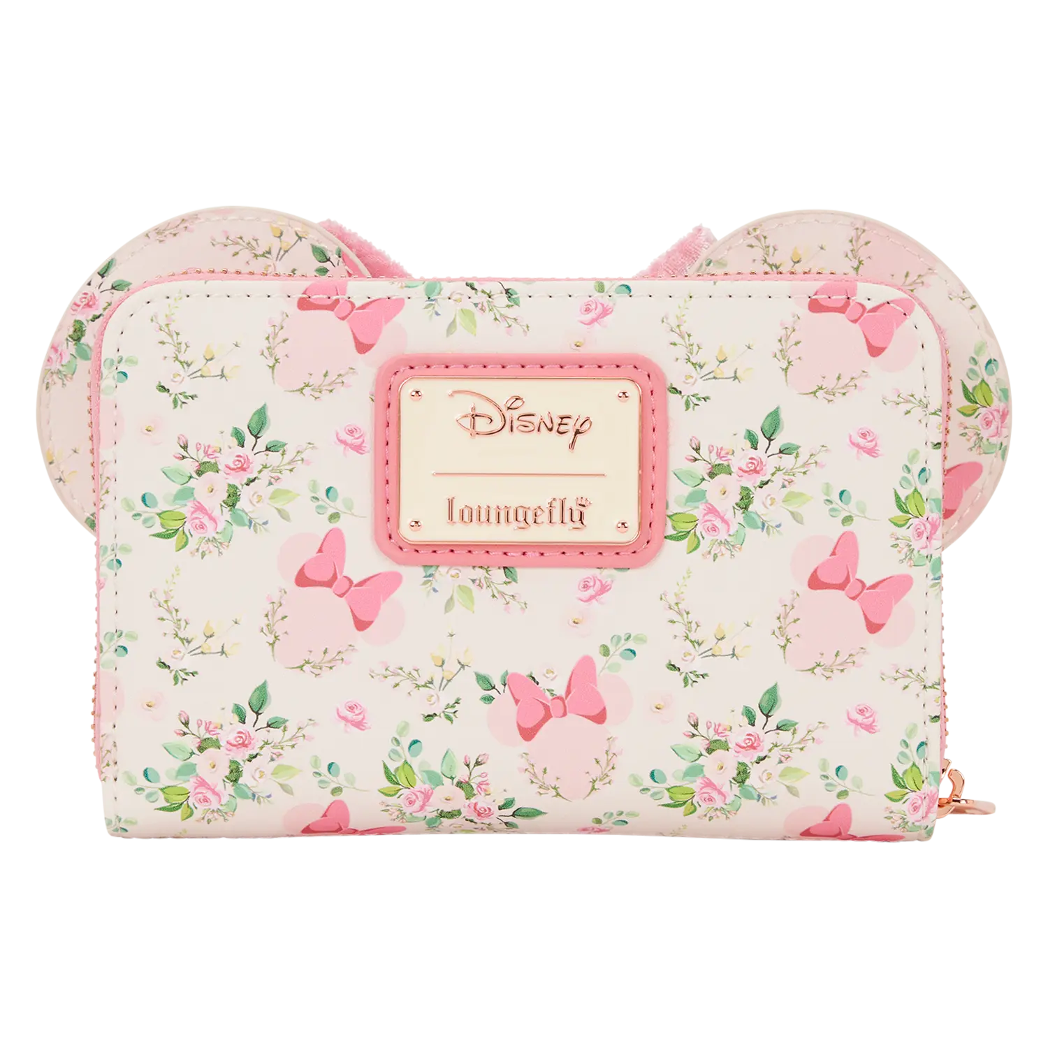 Minnie Mouse Floral All-Over Print Zip Around Wallet - Image 6