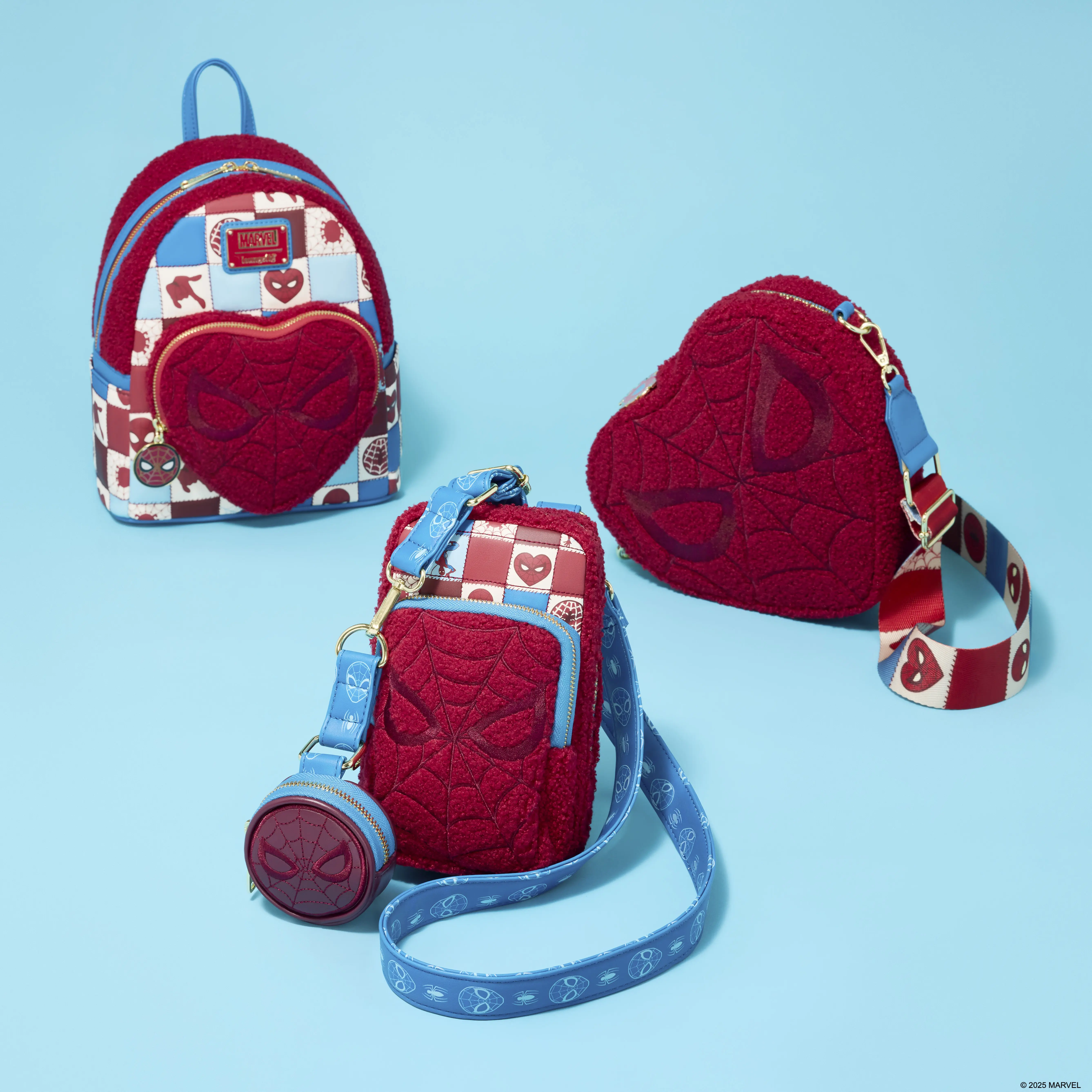 Spider-Man Sherpa Heart Shaped Crossbody Bag - Image 4