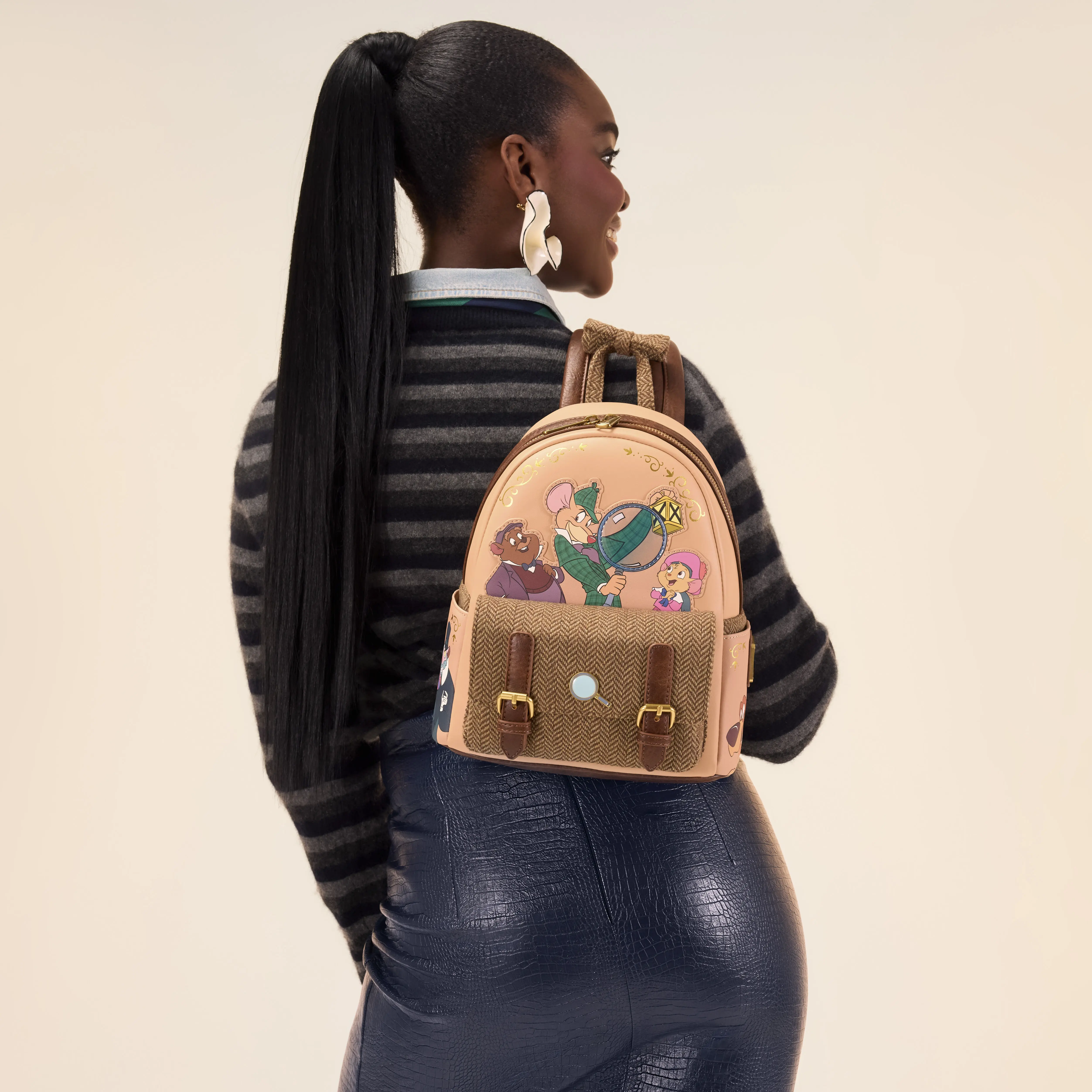 The Great Mouse Detective Exclusive Flap Pocket Mini Backpack - Image 2