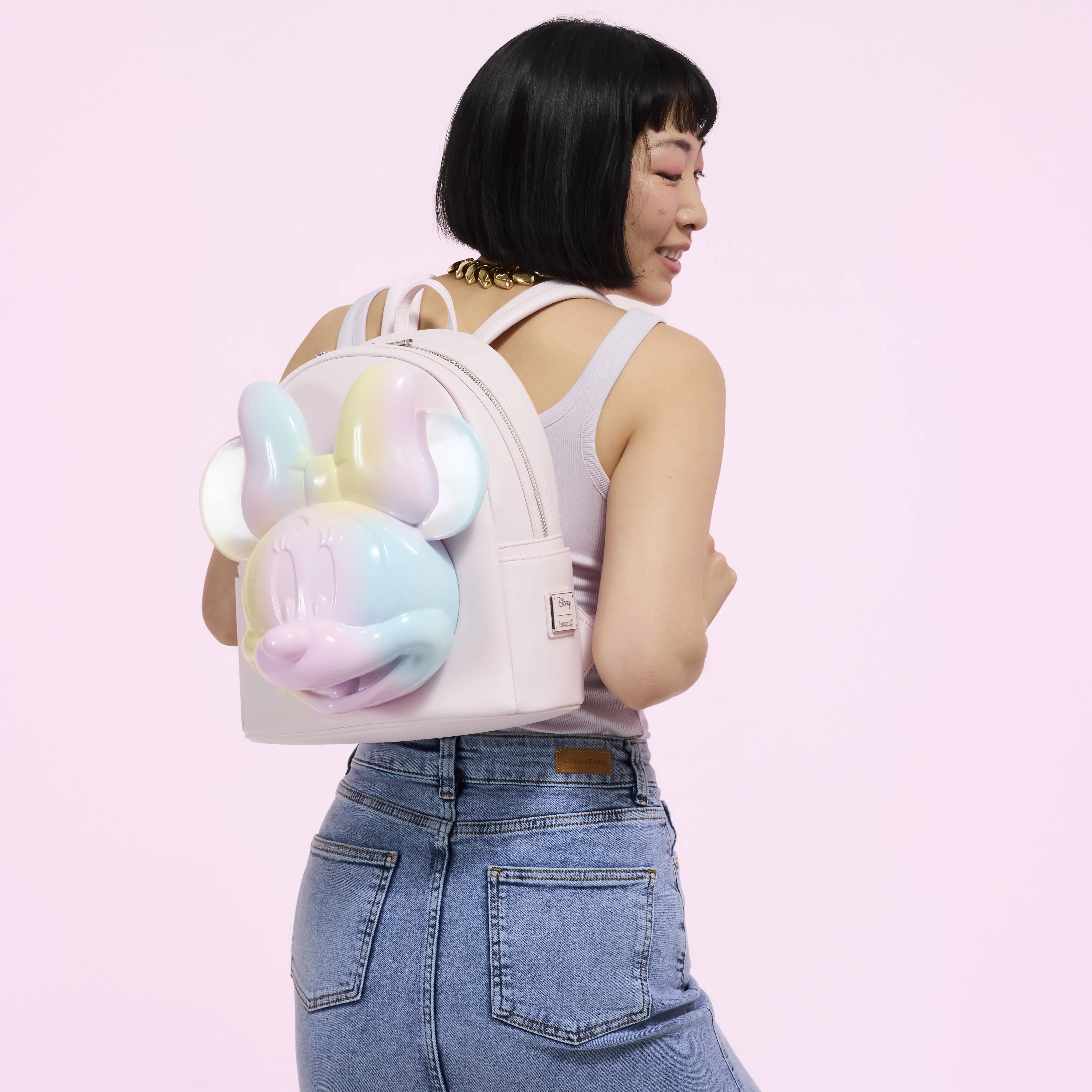 Minnie Mouse Pastel Tie-Dye Mini Backpack - Image 3