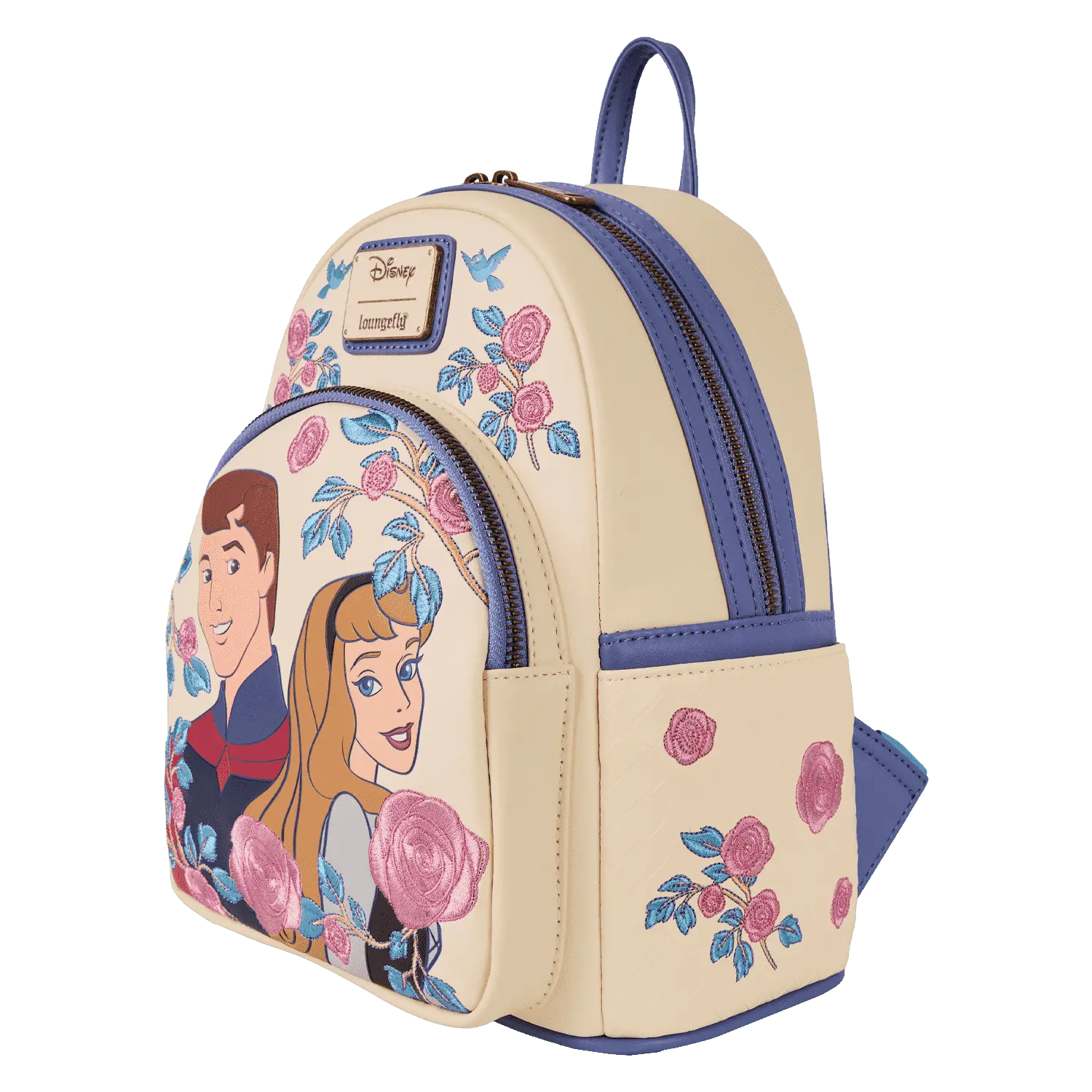 Sleeping Beauty Princess Aurora & Prince Phillip Floral Mini Backpack - Image 4
