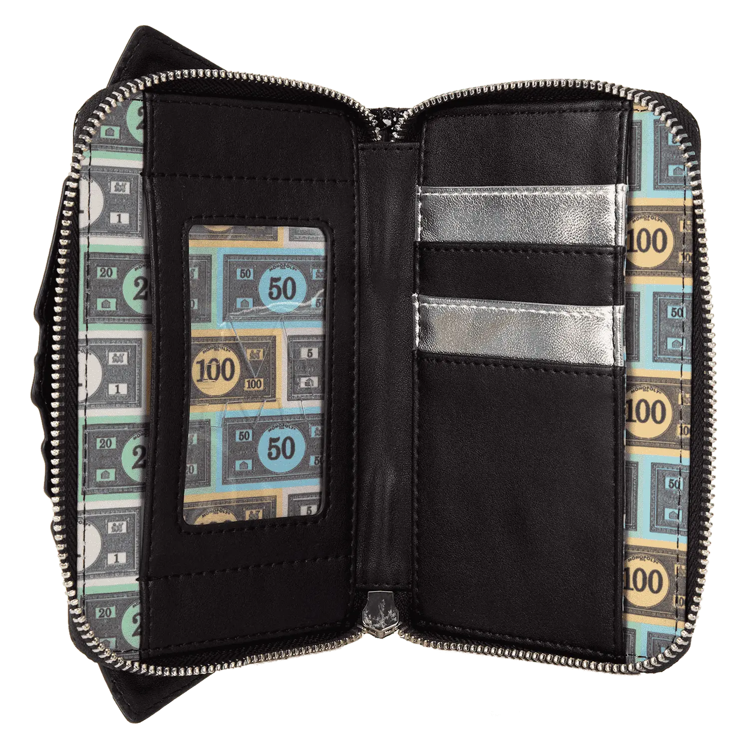 Monopoly 90th Anniversary Money Glitter Zip Around Wallet - Image 7