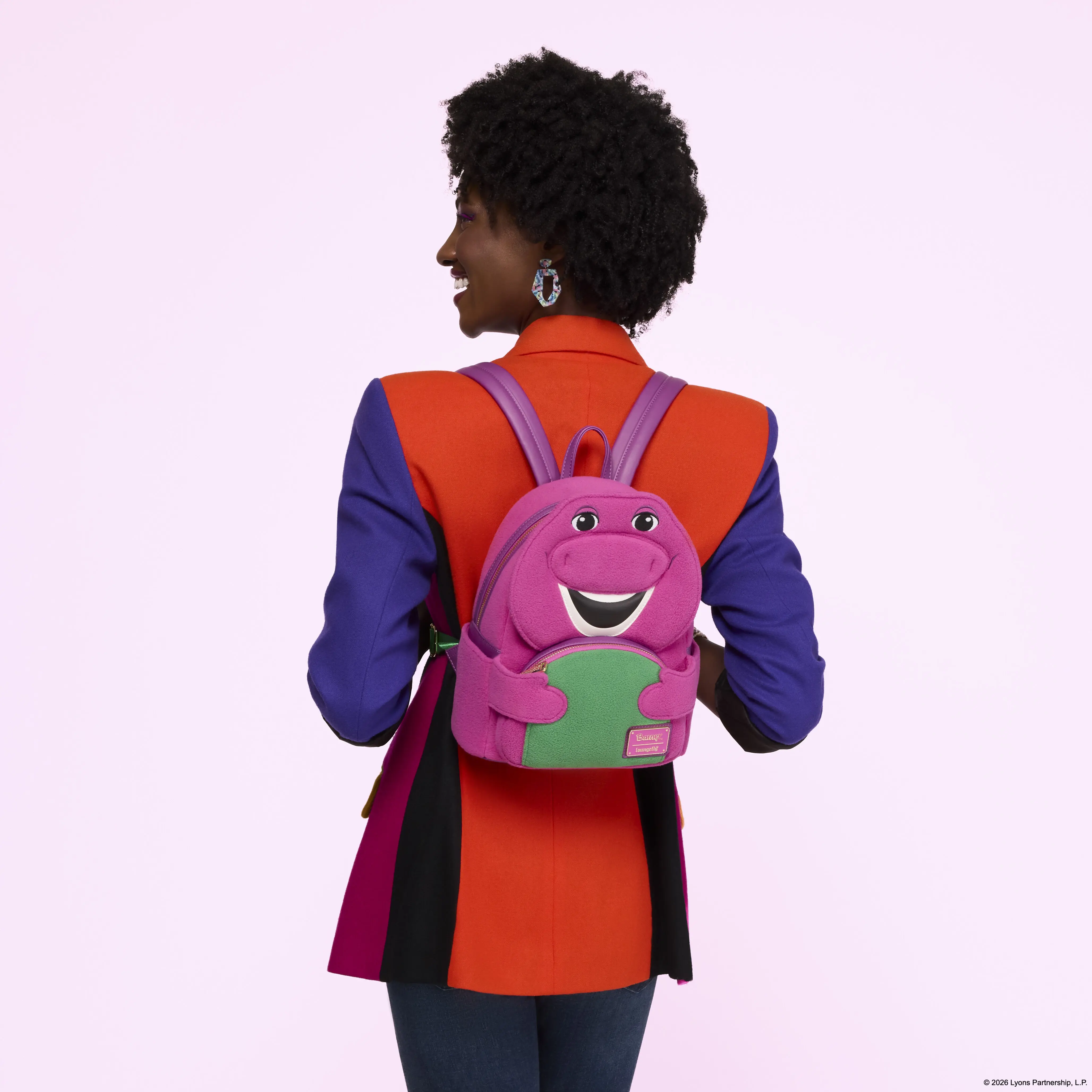 Barney Cosplay Mini Backpack - Image 3