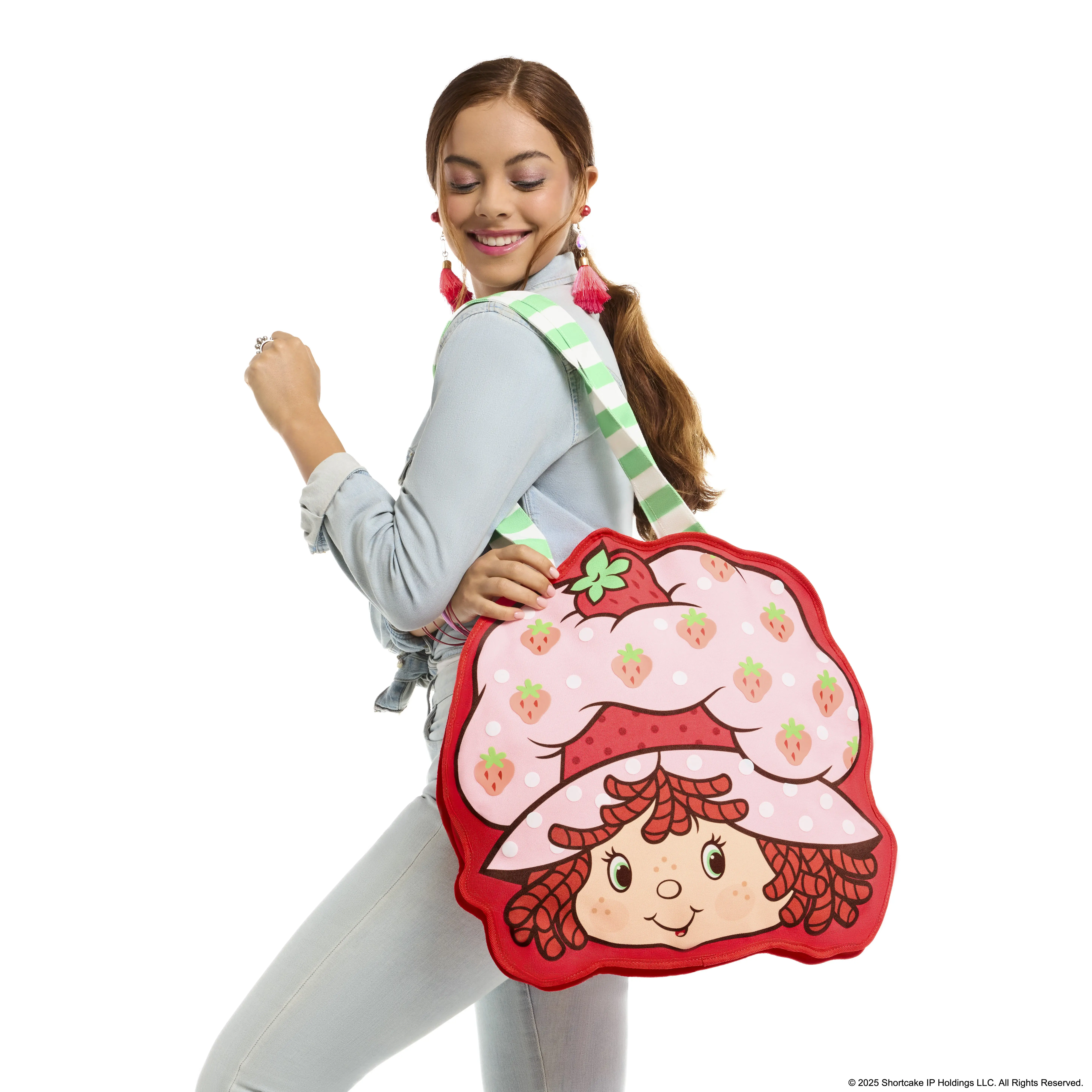 Strawberry Shortcake Cosplay Oversized Canvas Tote Bag - Image 2
