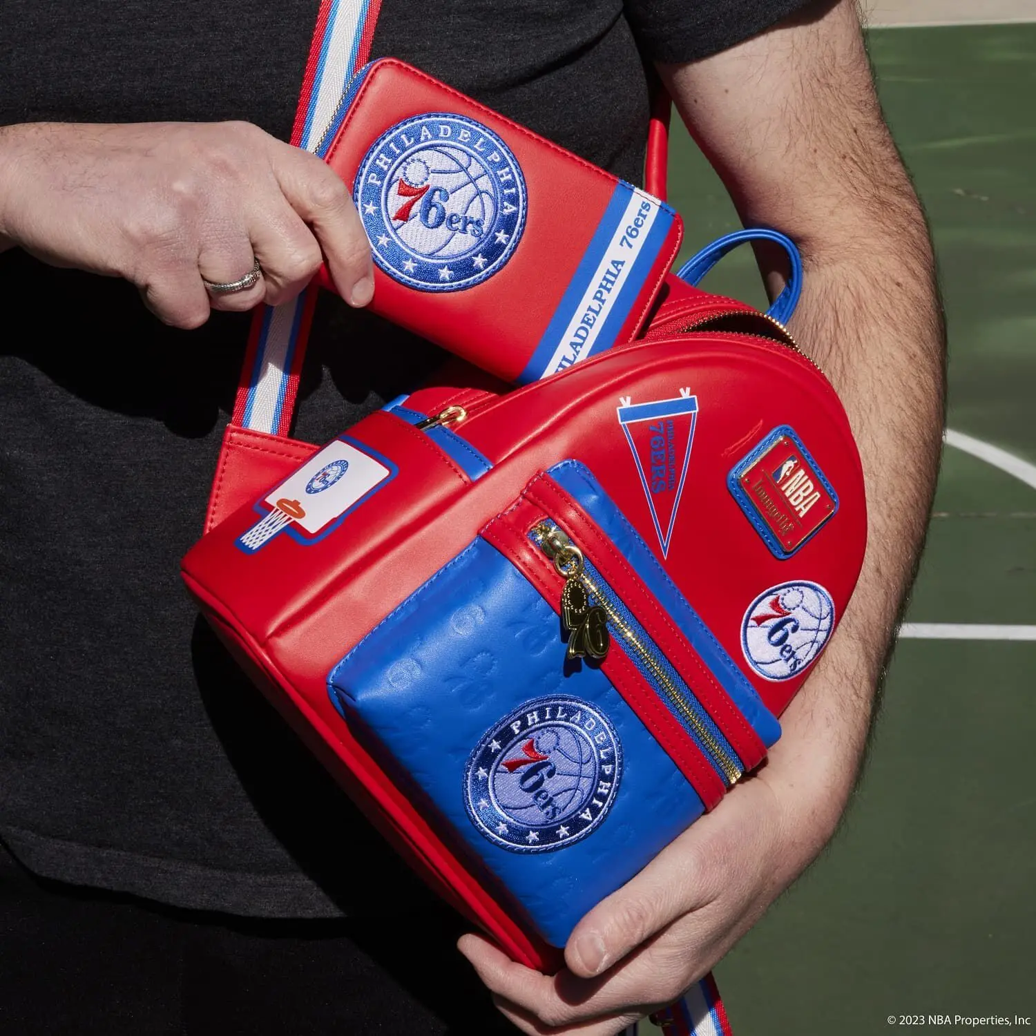 NBA Philadelphia 76ers Patch Icons Mini Backpack - Image 2