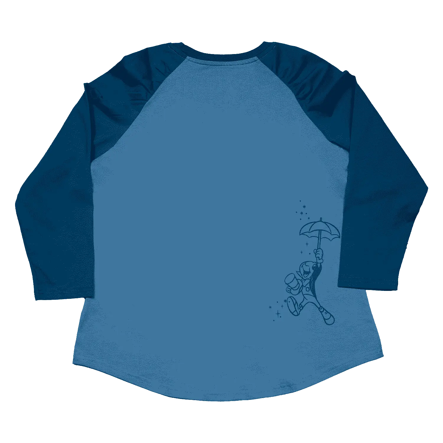 Pinocchio Blue Fairy Unisex Raglan Tee - Image 3