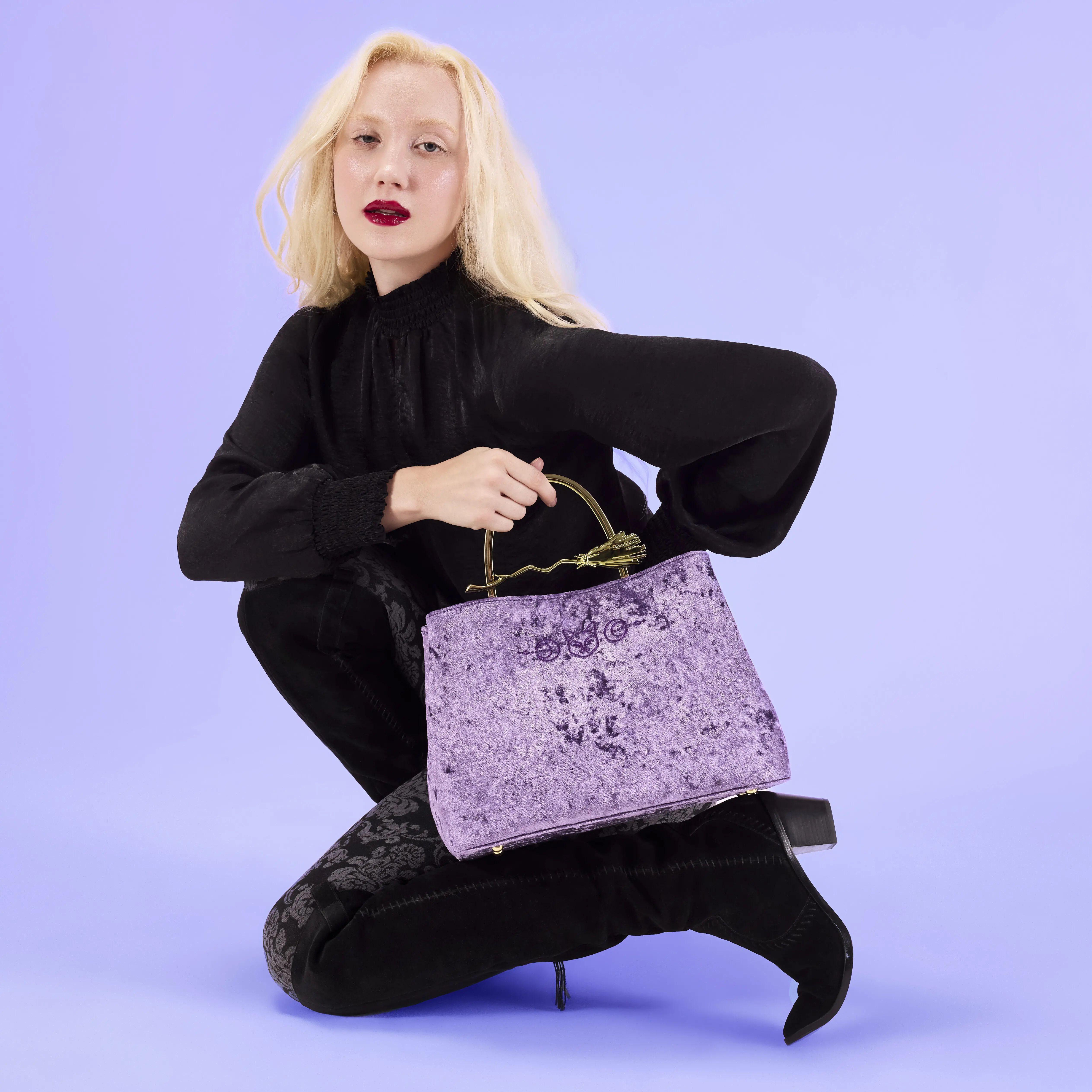 Hocus Pocus Velvet Crossbody Bag - Image 2