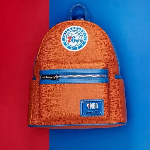 NBA Philadelphia 76ers Basketball Logo Mini Backpack - Image 2