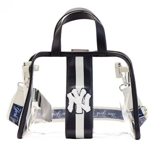 MLB NY Yankees Clear Tote Crossbody Stadium Bag with Pouch - Image 4