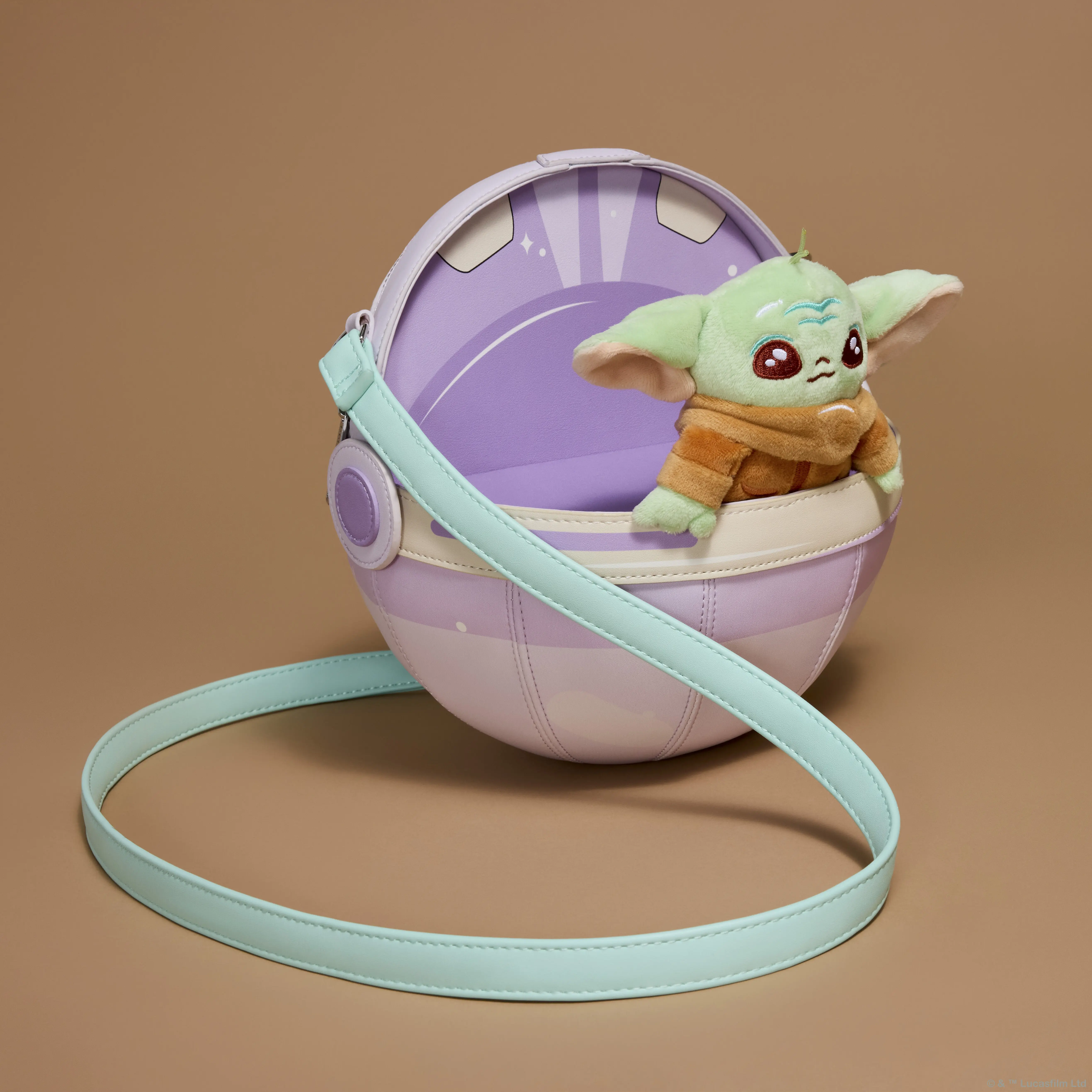 The Mandalorian Grogu Figural Pod Plush Crossbody Bag - Image 4