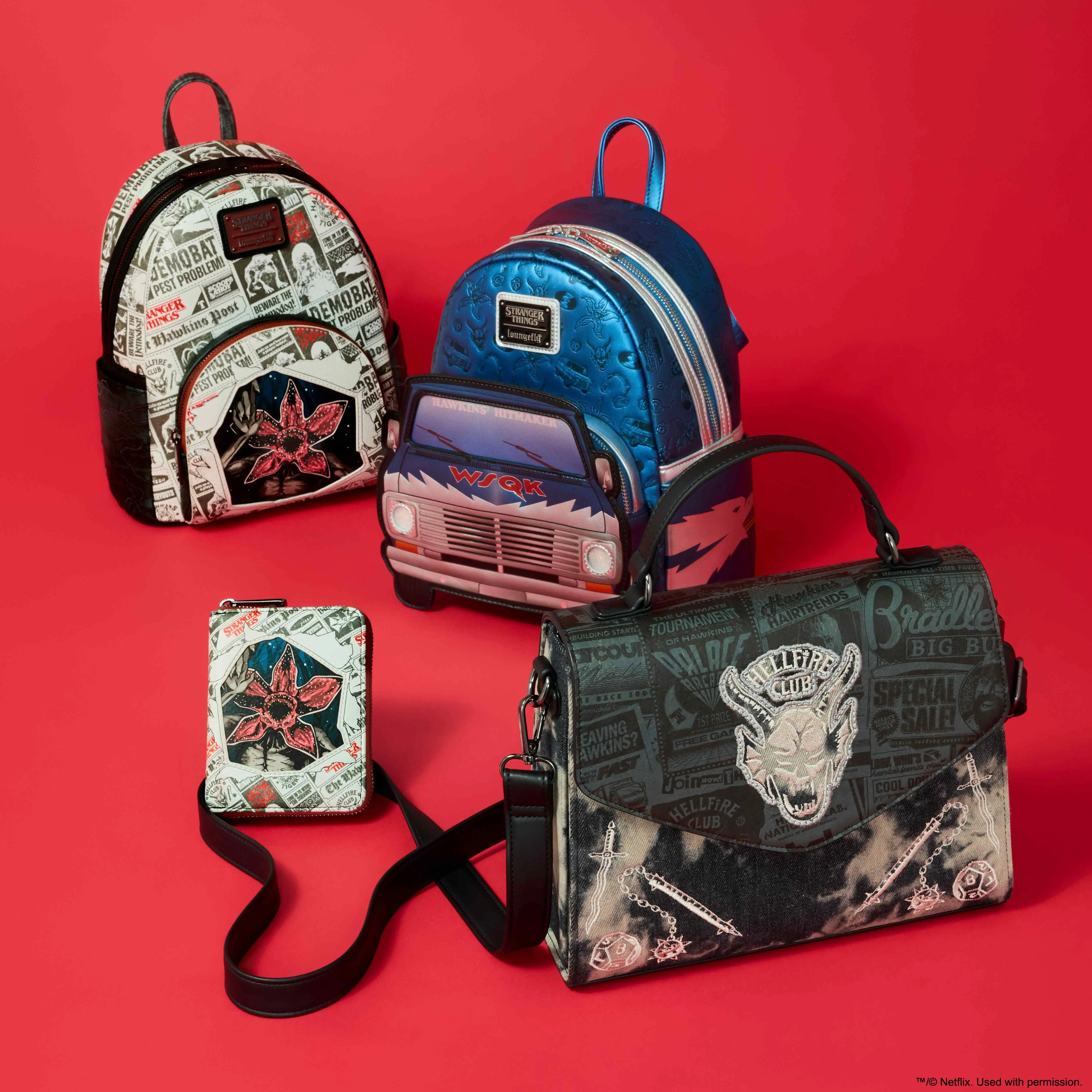 Stranger Things 5 Exclusive WSQK Van Light-Up Mini Backpack - Image 4